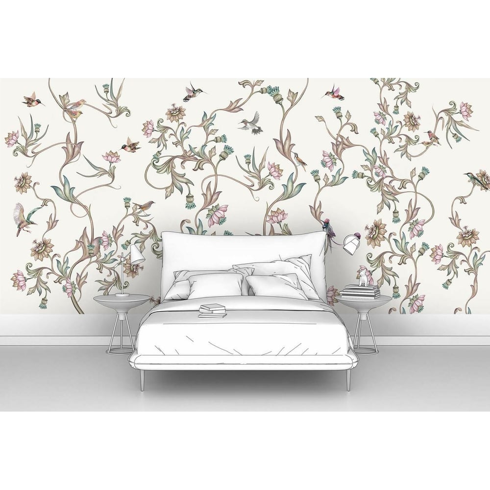 Изображение товара Фотообои цветы Нежный цветочный узор 300x150 см Первое ателье pw78611-3