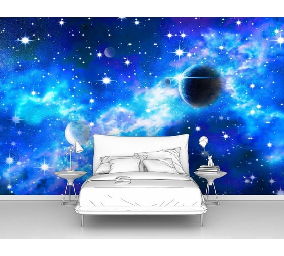 Изображение товара Фотообои космос "Космическое движение" 200x125 ШxВ ООО Первое ателье pw95005-2
