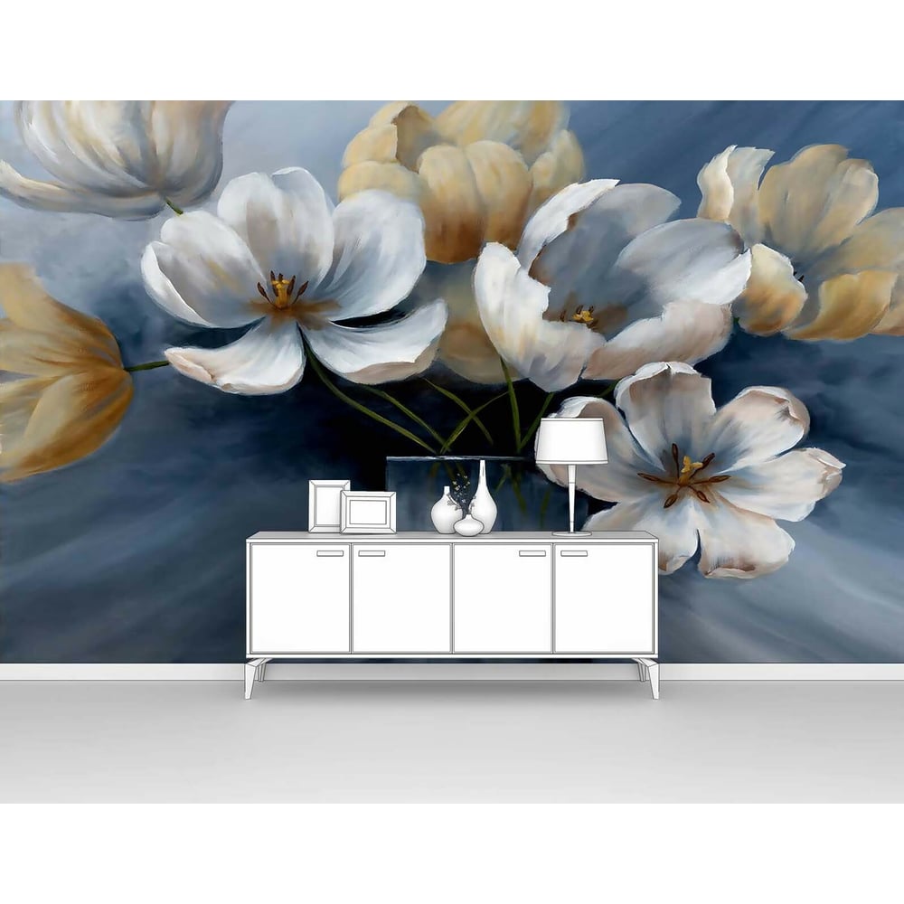 Изображение товара Фотообои Цветы в вазе Живопись размер 160x100 см наклейка на стену