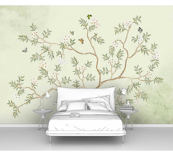 Изображение товара Фотообои дерево "Черемуха" 300x210 ШxВ ООО Первое ателье pw95827-3