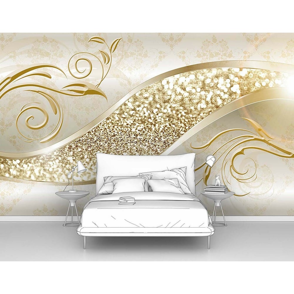 Изображение товара Фотообои 3d абстракции узоры со стразами 200x125 см растворение роскошь