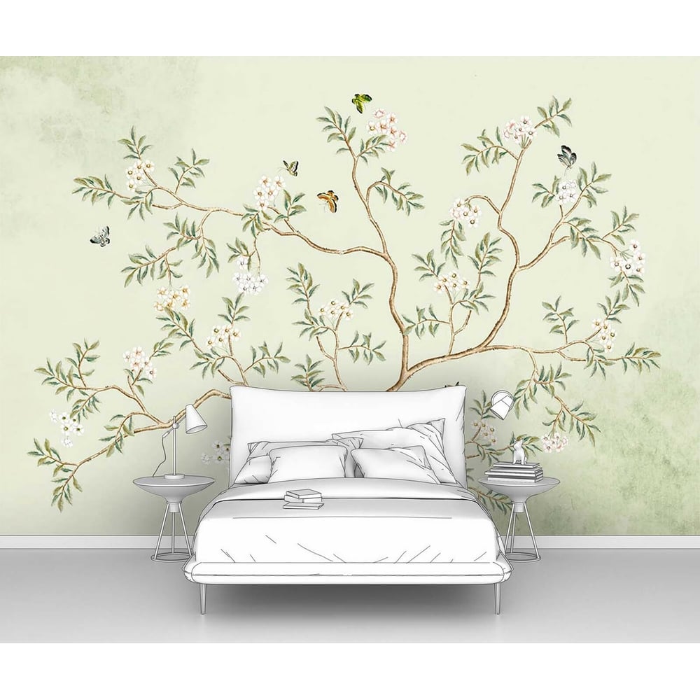 Изображение товара Фотообои дерево Черемуха 400x275 см, водостойкие и моющиеся, винил на флизелине