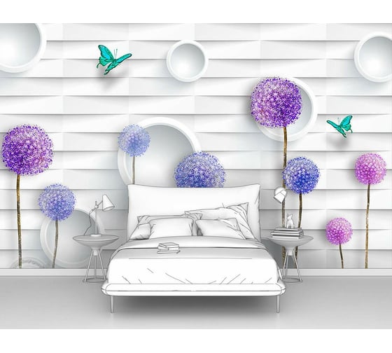 Изображение товара Фотообои 3d абстракции цветы "Цветущие стрелки" 160x100 ШxВ ООО Первое ателье pw96068-1