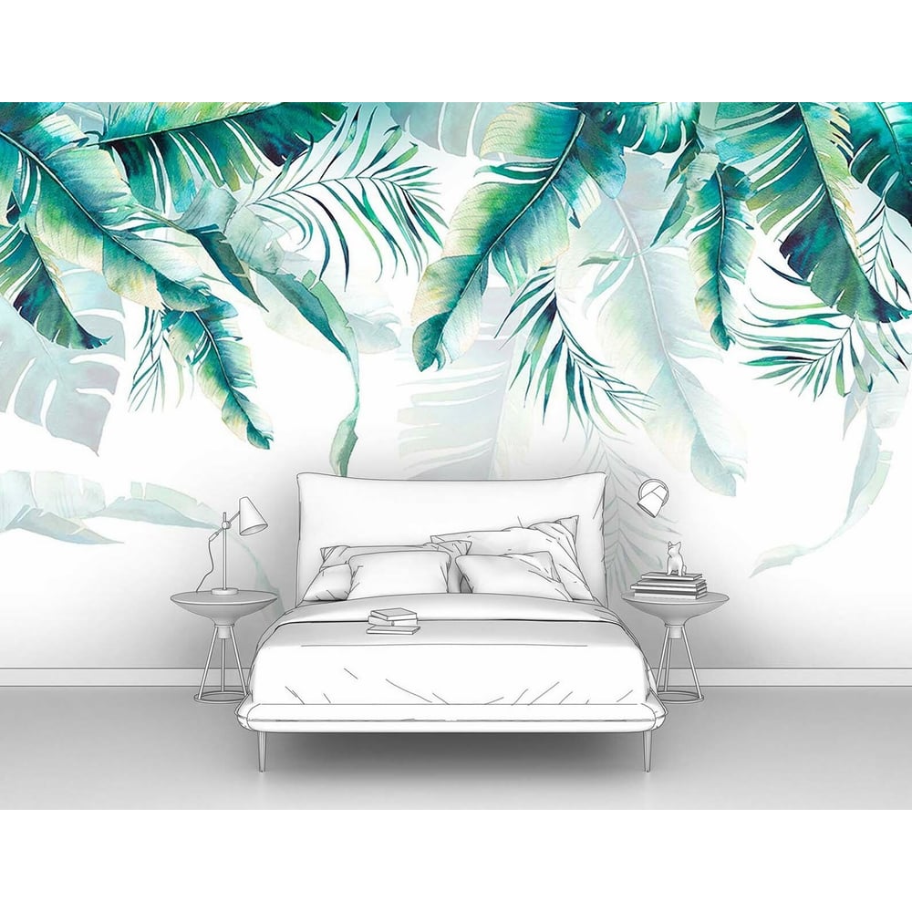 Изображение товара Фотообои перья Перообразные листья 160x100 см моющиеся влагостойкие и расслаиваемые