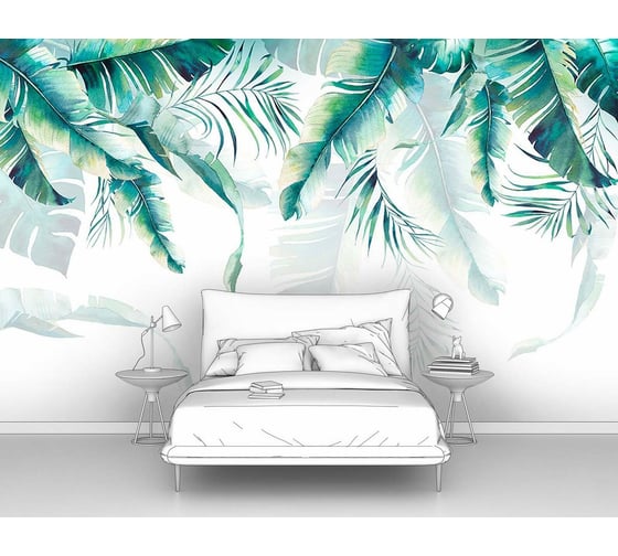 Изображение товара Фотообои перья "Перообразные листья" 160x100 ШxВ ООО Первое ателье pw96778-1