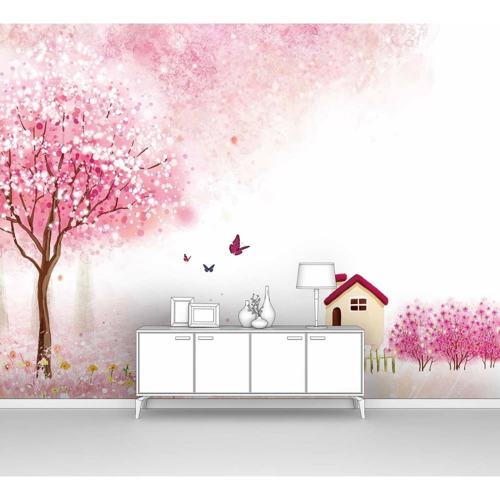 Изображение товара Фотообои Домик-пряник под вишней 300x225 см