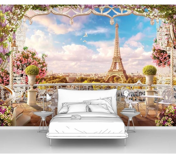 Изображение товара Фотообои "Ажурная терраса в Париже" 400x280 ШxВ ООО Первое ателье pw141199-4