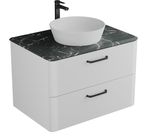 Изображение товара Тумба Veneciana TIBR 80 со столешницей белая 58027