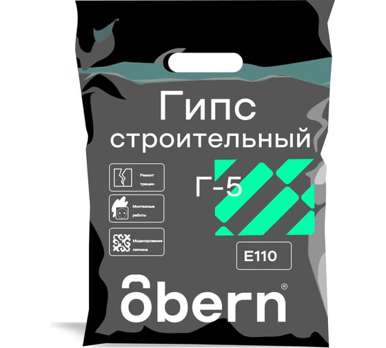 Изображение товара Гипс Obern белый 5 кг 24062