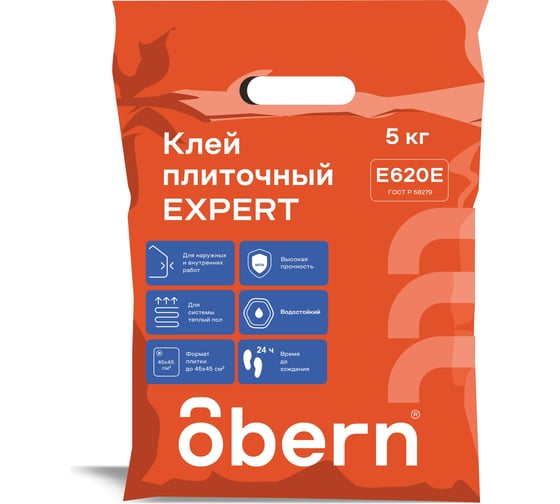 Изображение товара Клей для плитки Obern EXPERT 5 кг 24080