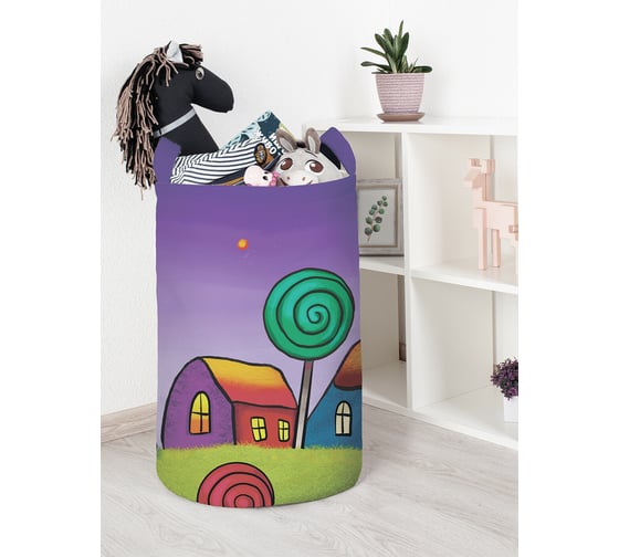 Изображение товара Корзина для игрушек JoyArty "Милый городок" 40x60 см  toba_385276_L