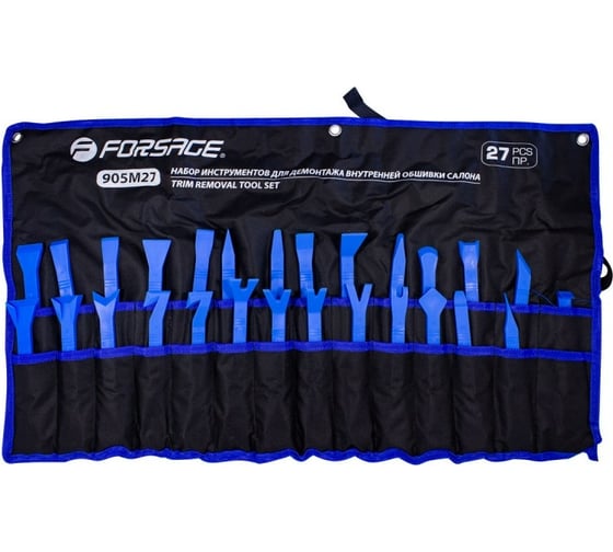Изображение товара Набор приспособлений для демонтажа внутренней обшивки салона Forsage F-905M27 27 предметов 51101