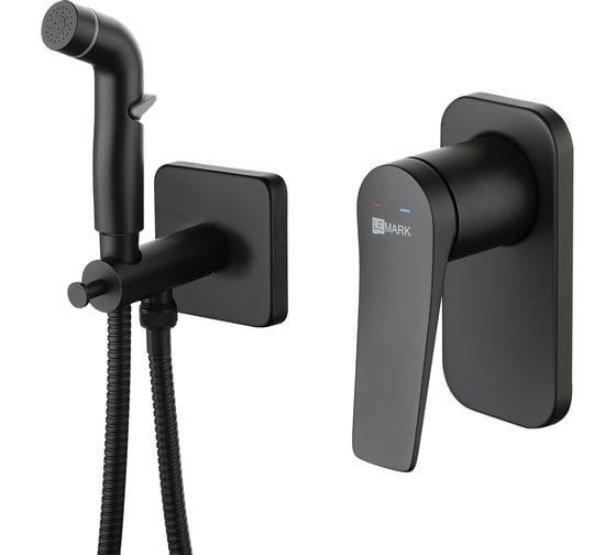 Изображение товара Смеситель с гигиеническим душем Lemark Bronx встраиваемый LM3719BL