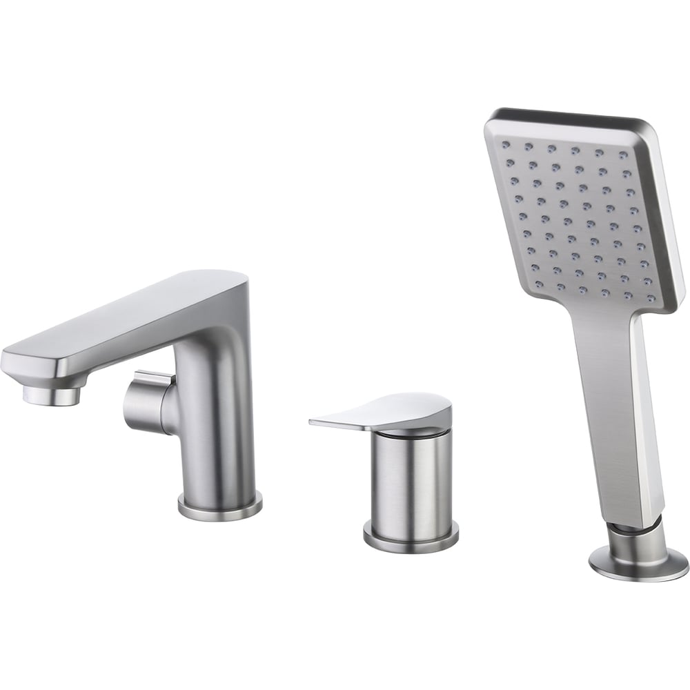 Изображение товара Смеситель на борт ванны Lemark Bronx LM3745GM современного дизайна