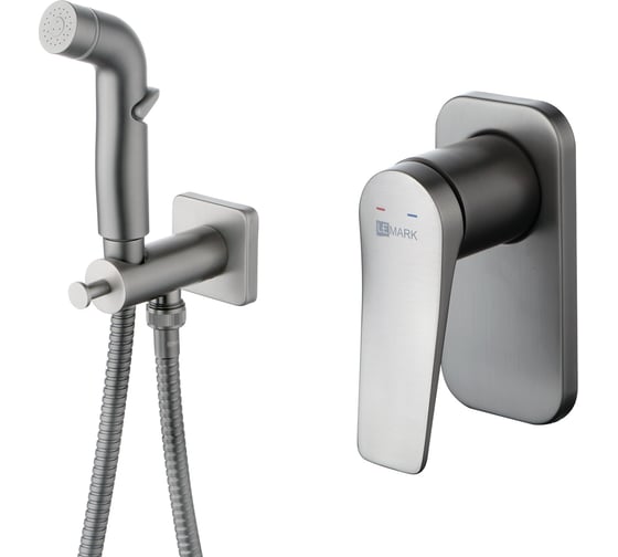 Изображение товара Смеситель с гигиеническим душем Lemark Bronx встраиваемый LM3719GM
