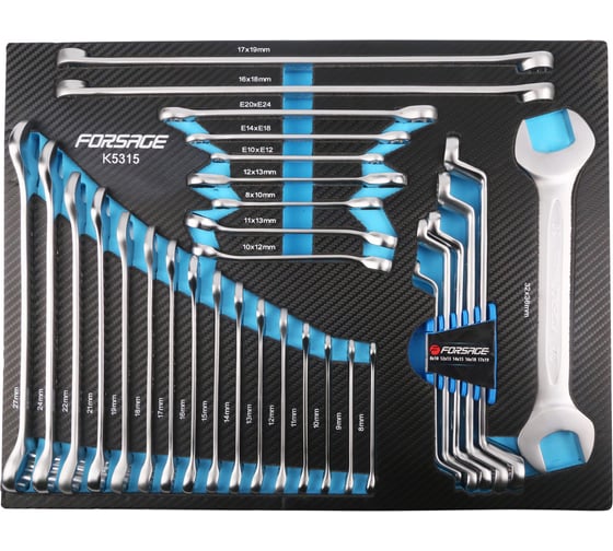 Изображение товара Набор ключей Forsage 31пр, в ложементе F-K5315(51207)