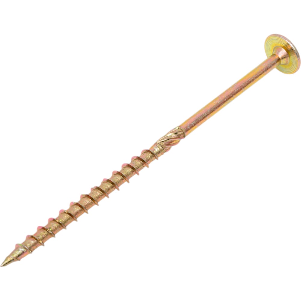 Изображение товара Конструкционный шуруп STARFIX 8x160 мм с прессшайбой желтый цинк 2 шт.