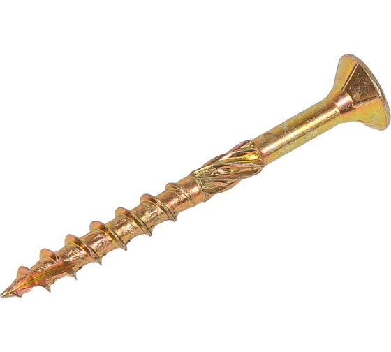 Изображение товара Конструкционный шуруп STARFIX 5x50 мм, потайной, желтый цинк, 25 шт. SMZ1-58938-25