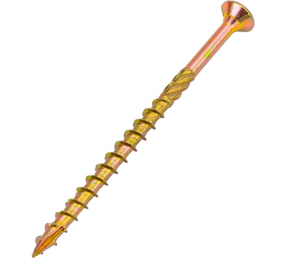 Изображение товара Конструкционный шуруп STARFIX 6x100 мм, потайной, желтый цинк, 100 шт. SMC2-68988-100