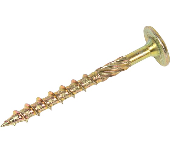 Изображение товара Конструкционный шуруп STARFIX 6x60 мм, с прессшайбой, желтый цинк, 10 шт. SMZ1-94625-10