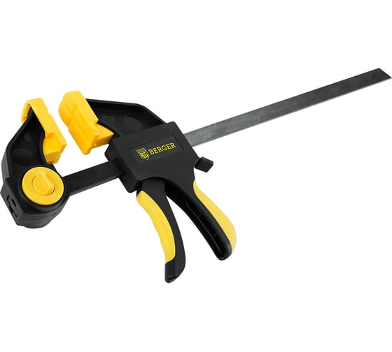 Изображение товара Быстрозажимная струбцина BERGER 70*300мм, зажим до 60кг BG1930