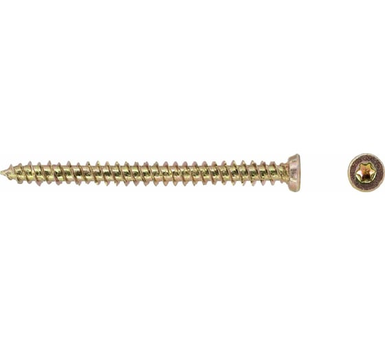 Изображение товара Шуруп по бетону STARFIX 7,5x152 мм, желтый цинк, T30, 800 шт. SM-99195-800