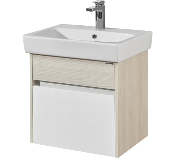 Изображение товара Тумба AQUATON ВЕРДИ 60 белый/ясень фабрик, под раковину Нео 60 1A206701VDAV0 00045171