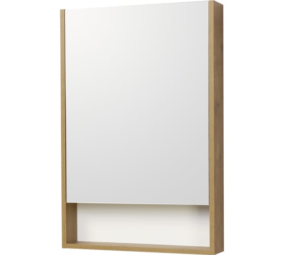 Изображение товара Зеркало-шкаф AQUATON Сканди 55 Белый/Дуб Рустикальный 1A252102SDZ90 00065164