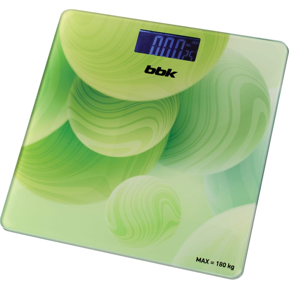 Напольные весы bbk, цвет зеленый ЦБ-00001583 BCS3003G - фото 1