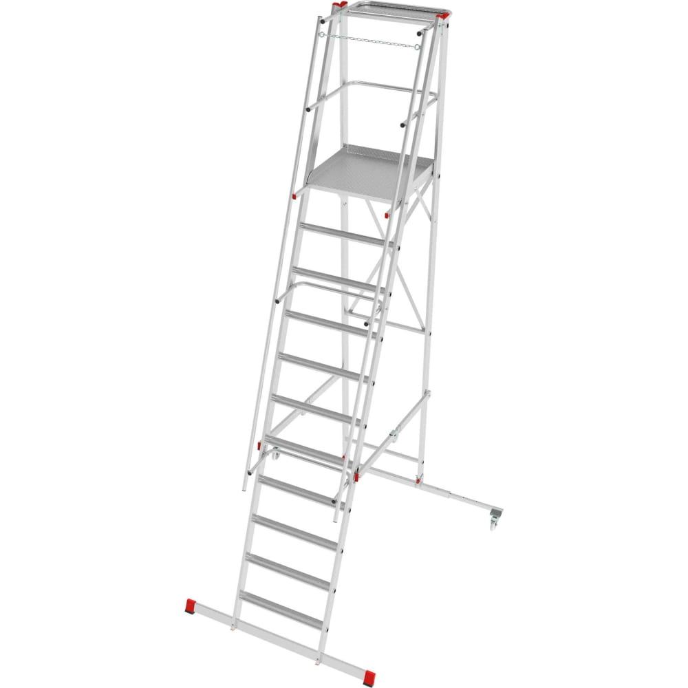 Передвижная складная лестница-стремянка Новая Высота передвижная односторонняя лестница подмости новая высота