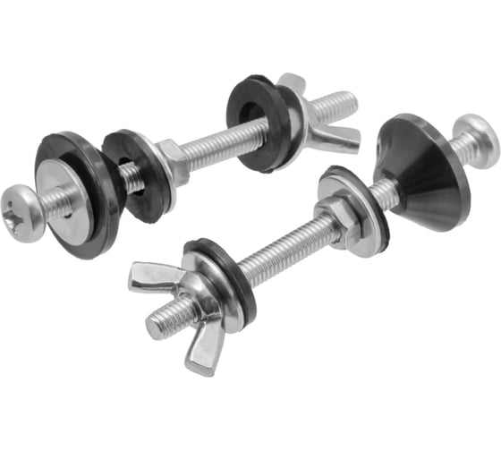 Изображение товара Крепление бачка к унитазу MasterProf М6 с гайкой "барашек" (Premium, нержавеющая сталь AISI 304), комплект 2 шт. ИС.131591