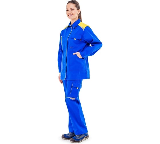 Изображение товара Костюм Эксперт Спецодежда Алатау, васильковый/желтый, р. 52-54, рост 170-176 6446000057752