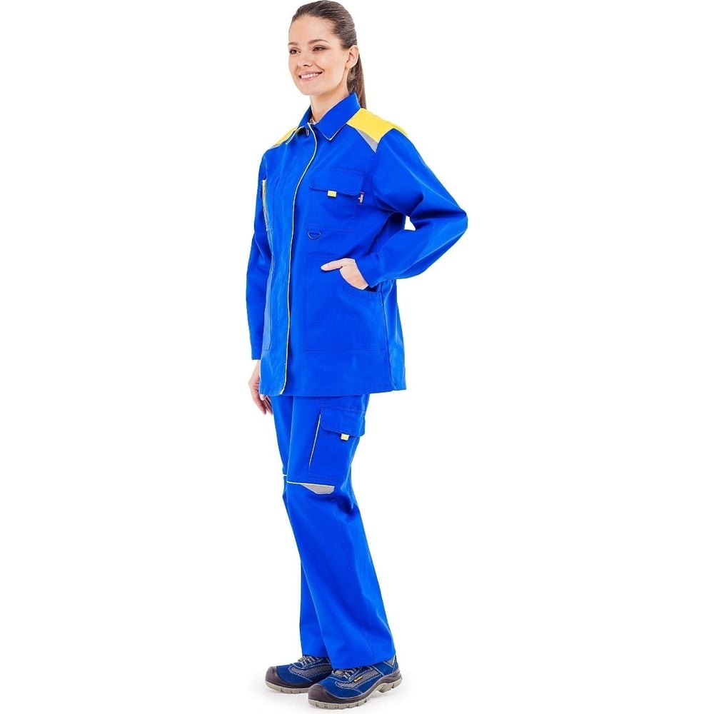 Изображение товара Костюм спецодежда женский костюм-двойка водоотталкивающий световозвращающимся полосой размер 52-54