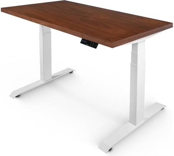 Изображение товара Стол двухмоторный с регулируемой высотой StolStoya ТИТАН подстолье белое и столешница МДФ шпон SE221I120WAO