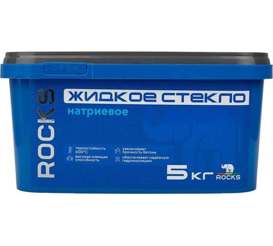 Изображение товара Жидкое стекло ROCKS 5 кг 034