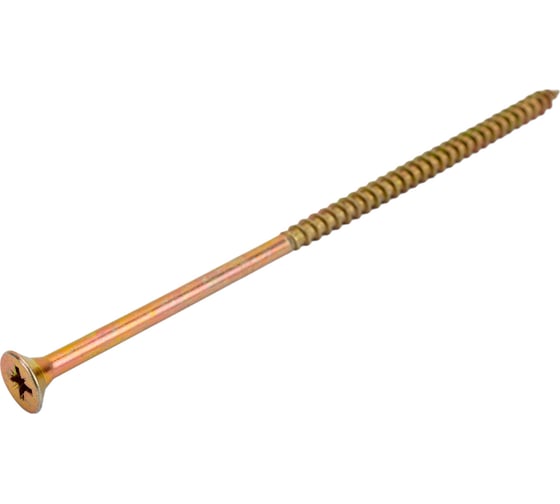 Изображение товара Универсальный шуруп STARFIX 5,0x120 мм, желтый цинк, 150 шт. SMC2-80500-150