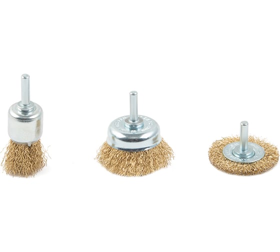 Изображение товара Набор щеток для дрели 3 шт KENDO 76100120
