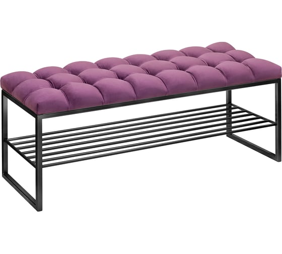 Изображение товара Банкетка GreenWeen RUBY черная, Marsala, каретная стяжка GW-RUBY-MARS-110B-K