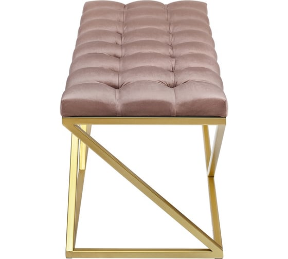 Изображение товара Банкетка GreenWeen ZUMA, золотая, Mocco, каретная стяжка GW-ZUMA-M-110G-K