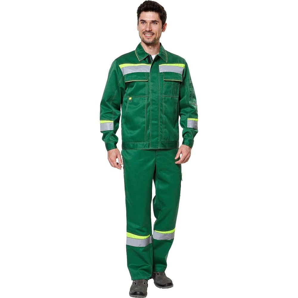 Изображение товара Костюм спецодежды Эксперт Спецодежда Комфорт 2 зеленый неоновый рост 170-176