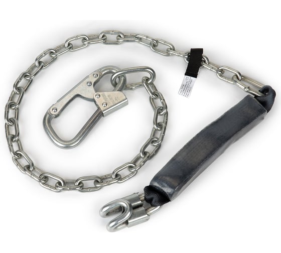 Изображение товара Строп из цепи с амортизатором и карабином быстрого соединения МОЛОТ Строп Га Кбс