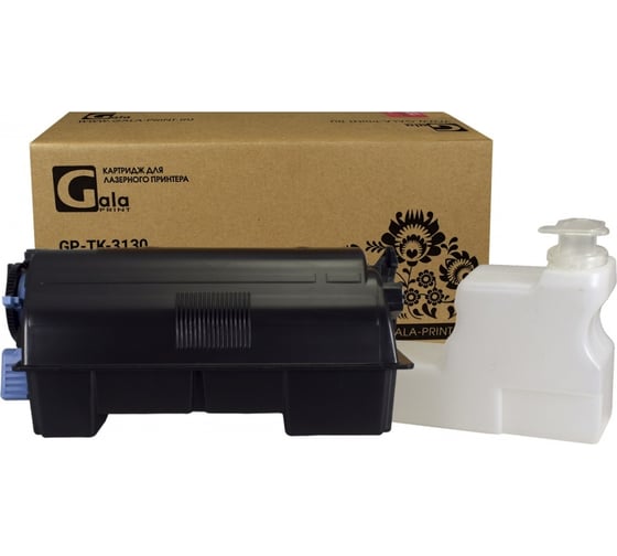 Изображение товара Тонер-туба для принтеров Kyocera с бункером для тонера 25000 копий GalaPrint GP_TK-3130_WC