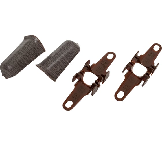 Изображение товара Наружный угол для плинтуса DECONIKA (55 мм; 352 каштан серый; 2 шт.) Д-П55-Нк-Ф2 352 КШТ СЕР