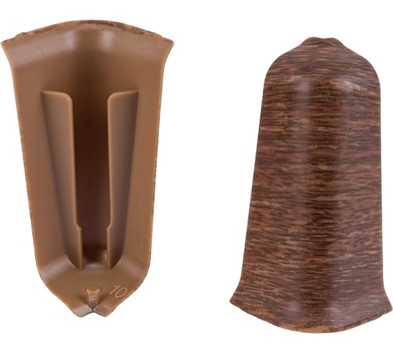 Изображение товара Наружный угол для плинтуса DECONIKA (55 мм; 291 орех; 2 шт.) Д-П55-Нк-Ф2 291 ОРХ