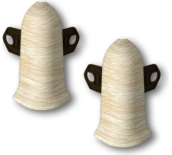 Изображение товара Наружный угол для плинтуса IDEAL Классик 70 мм, 218 дуб европейский К-П70-Нк-Ф2 218 ДУБ ЕВП