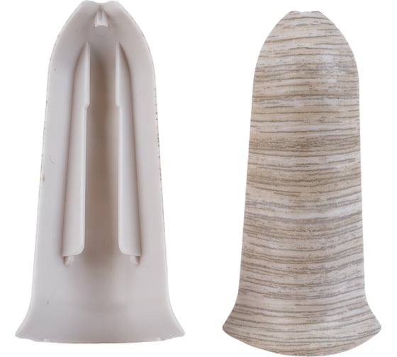 Изображение товара Наружный угол для плинтуса IDEAL Классик 70 мм, 253 ясень серый К-П70-Нк-Ф2 253 ЯСН СЕР