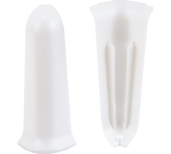 Изображение товара Наружный угол для плинтуса IDEAL Классик 85 мм, 001 белый К-П85-Нк-Ф2 001 БЕЛ