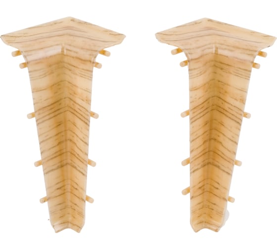 Изображение товара Наружный угол для плинтуса IDEAL Классик 70 мм, 212 дуб светлый К-П70-Нк-Ф2 212 дуб СВТ