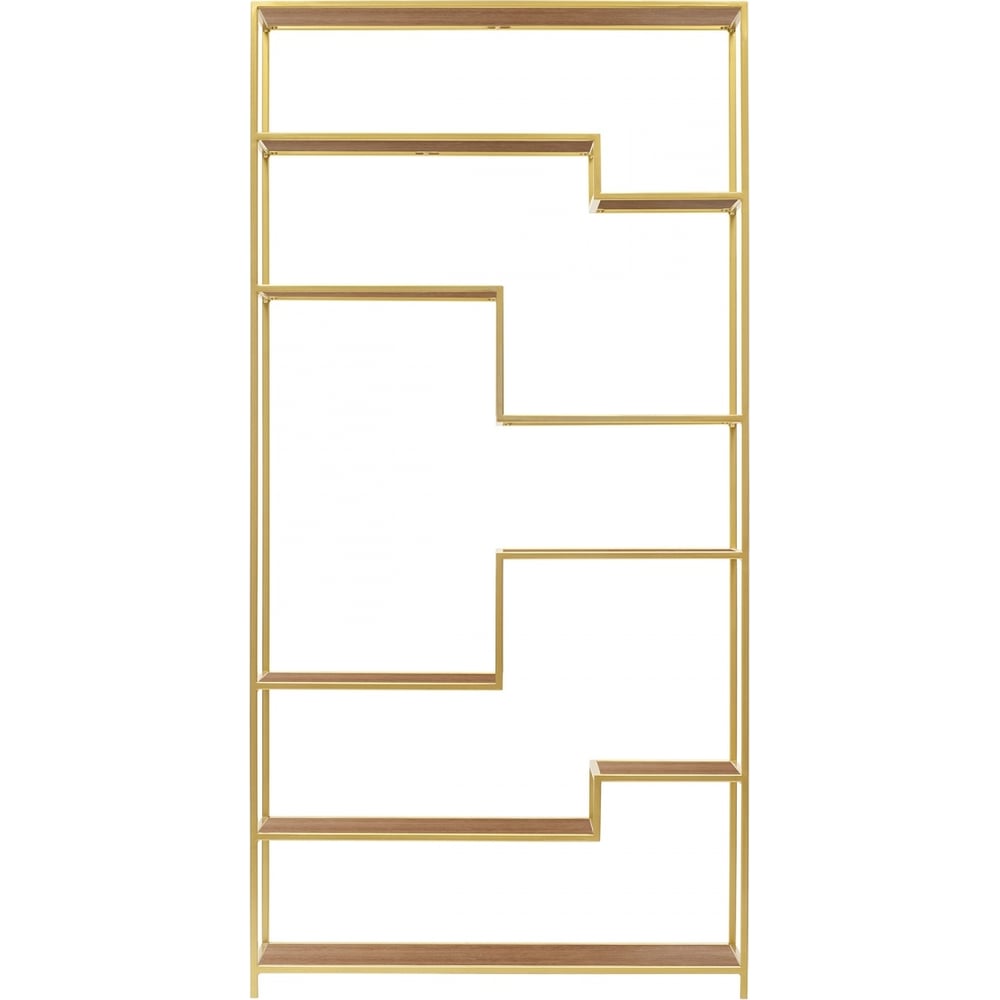 Изображение товара Стеллаж GreenWeen JAQLENE золотой из ЛДСП и стали 5 полок