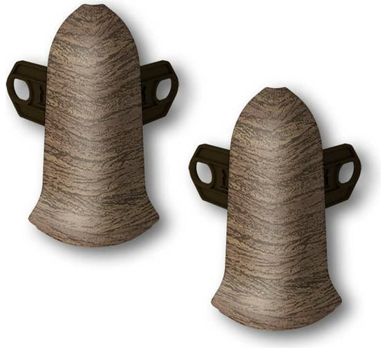 Изображение товара Наружный угол для плинтуса IDEAL Классик 55 мм, 291 орех К-П55-Нк-Ф2 291 ОРХ